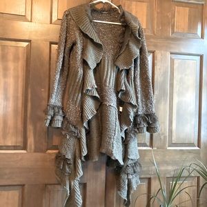 John Fashion Ruffle Sweater. Size M